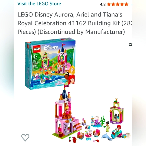 LEGO Disney Ariel, Aurora, and Tiana's Royal Celebration - Picture 2 of 2